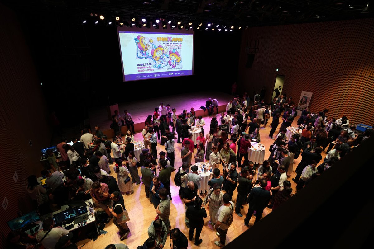 4GamerNews's tweet photo. スペインから35社が東京ゲームショウへ！　TGSと前夜祭「スペインゲーム祭」で感じた，日本とスペインのゲームのつながり［TGS2026］
https://t.co/MX1pceiwHC

12のスタジオ/開発者，日本の企業との共作，Selected Indie 80選出作，昨年話題を集めた作品など，スペインのゲームとその取り組みを紹介 https://t.co/lfEobIJRHW