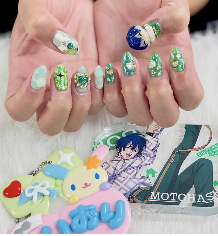 charlemkoenji's tweet photo. 🍀｡*✧🍸
　
イメージネイル+お持ち込みパーツ

misa🐾　

ご予約はプロフィール欄のホットペッパーよりお待ちしております🙇‍♀️ https://t.co/nofd5RZQI9