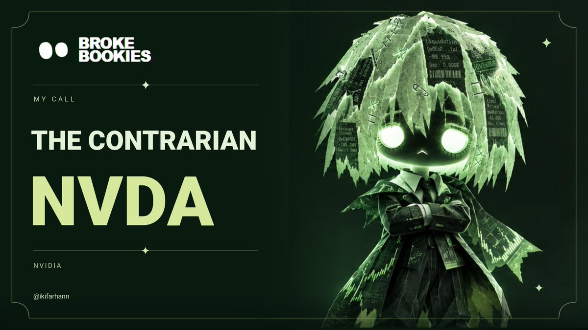 ikifarhann's tweet photo. My Bookie is The Contrarian
My call is $NVDA

Going green with @brokeb00kies https://t.co/dwVFqYNfGj https://t.co/4LGAAcniG1