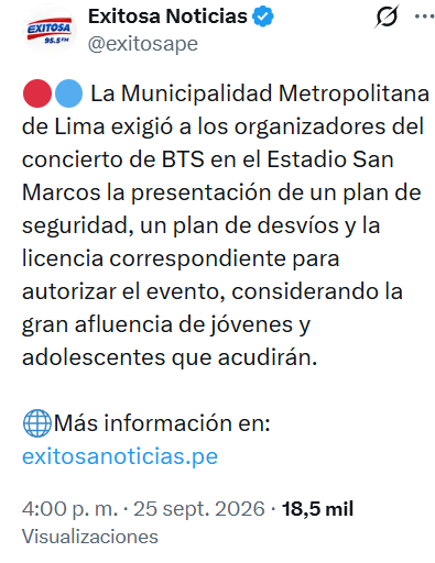 MaileFL19's tweet photo. Como es posible que los organizadores no hayan presentado eso, y porque la MUNI recien exigen esto cuando las ENTRADAS se vendieron HACE MESES.

No estamos para q lo cancelen a ultima momento. https://t.co/7yhyqDxIww