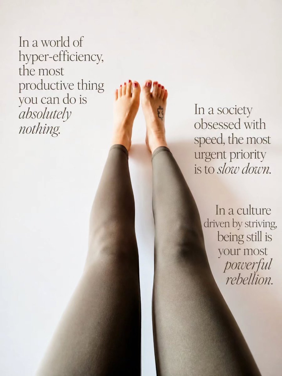 avajohnsonc56b6's tweet photo. Slow down to speed up. Rest and recover to grow. I’m choosing nurturing over chasing: maintaining my body, enjoying my home, finding contentment in work, and being present with family. Slowing down isn’t falling behind—it’s preparing for what’s next. https://t.co/7dCyj6aVTS