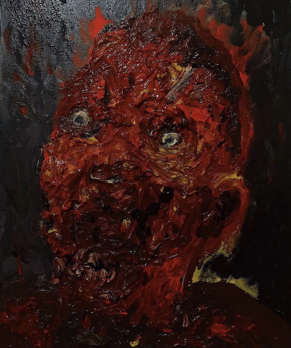 blueberryslut's tweet photo. y’all like my paintings? it’s my pain. https://t.co/SMGIclyAcl
