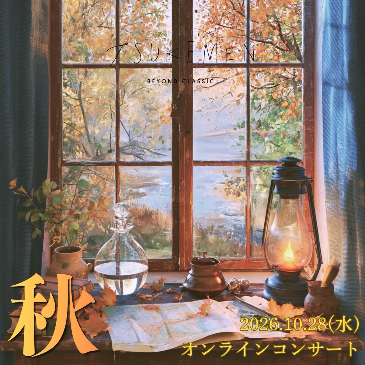 tsukemen_tsk's tweet photo. 🍁10/28(水)秋＆❄️12/9(水)冬 Wオンラインコンサート開催‼️視聴チケット発売開始🎟️
春夏と続いた四季シリーズ完結へ✨️
季節にぴったりの楽曲を、ご自宅等でごゆっくりと何度でもお楽しみください📺️📱🎶😄
#TSUKEMEN #オンラインコンサート #秋 #冬 #ストリーミングプラス
https://t.co/7aCRyWgRHd https://t.co/AwEZPxaL15