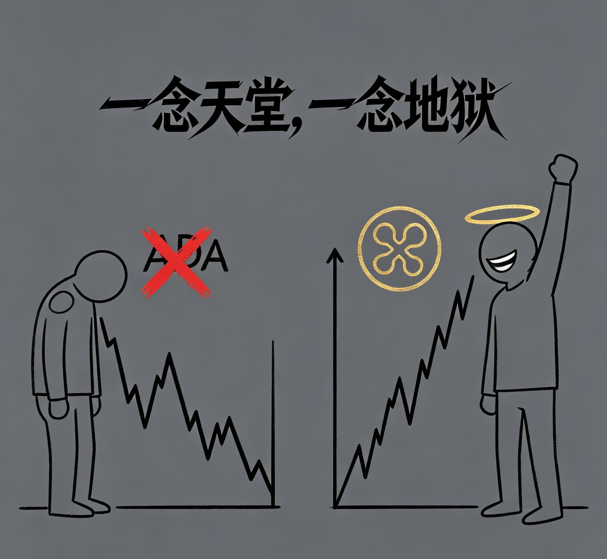 yijian84's tweet photo. 有人说币圈是普通人跨越阶层最后的机会，靠眼光与认知抓住时代红利；也有人觉得这里只是一场零和游戏，KOL喊单、项目方套现，散户大多充当接盘者。
 
暴涨时人人自信，认为自己能及时止盈；暴跌爆仓后，才看清市场残酷。到底是投资考验心性，还是单纯投机博弈？你觉得，在币圈能靠理性长久盈利吗？ https://t.co/ju6s7p7Icr