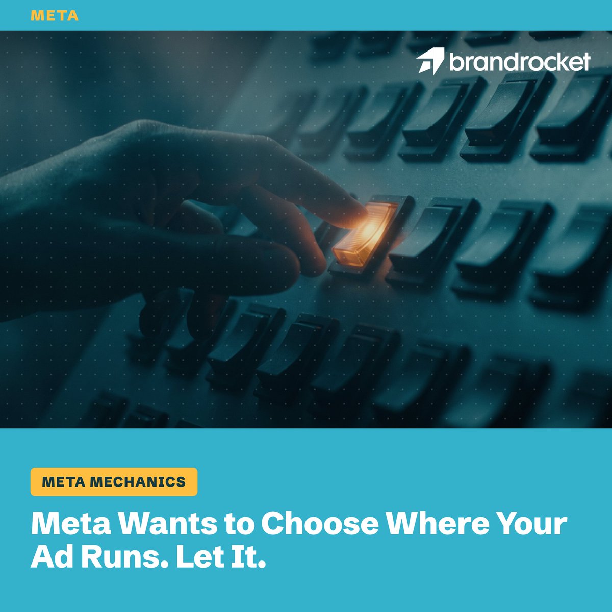 BrandRocketHQ's tweet photo. A placement's cost is not a property of the placement. It is the price of whatever Meta could buy next.
Turn off the "expensive" one: blended cost up 8%, the cheap placement 3.4x pricier.
A receipt, not a scoreboard.
https://t.co/ybDtU0pmA1
#MetaAds #PPC https://t.co/9d3TOoMlY2