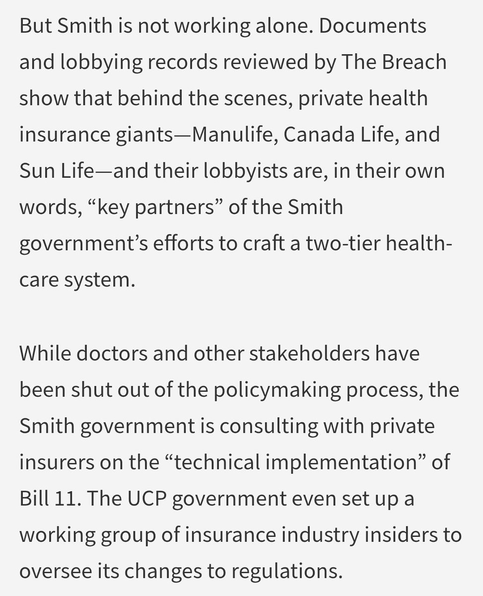 SomewhereInAB's tweet photo. @JMeddings ‘Pandora’s box’: Danielle Smith and insurance giants unleash attack on healthcare – The Council of Canadians https://t.co/MZ9jyCvWQv https://t.co/1GXsdfLFMG