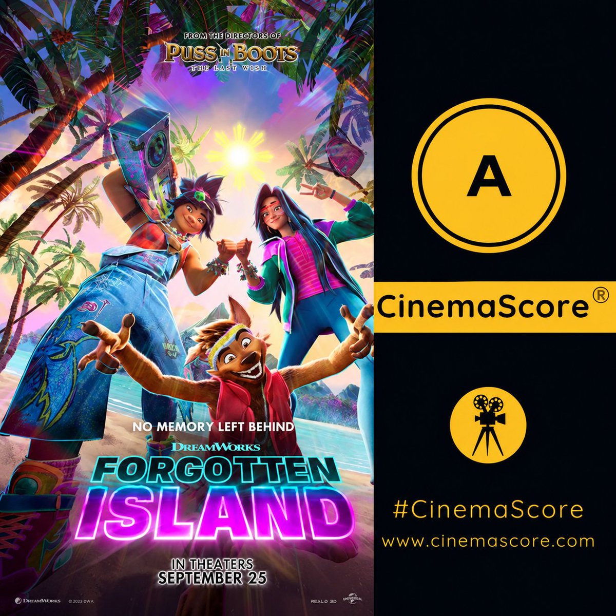 GeekVibesNation's tweet photo. #ForgottenIsland gets an A @CinemaScore 

Read our review: https://t.co/I4WgYlK7vx https://t.co/FYYolWmizn
