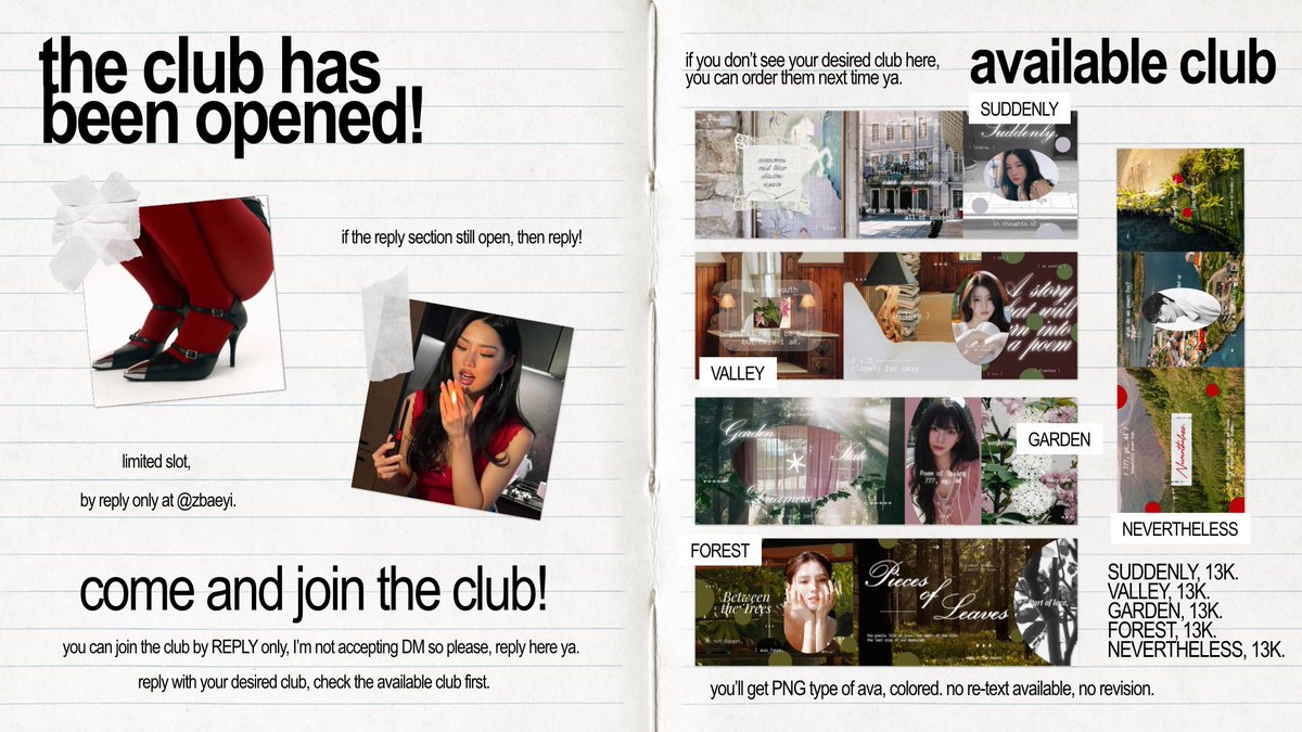 zbaeyi's tweet photo. Help repost? Thank you! <3
Calling all my baddies! 💋🖤

Come and join the newest club from the BaddieBound! <3 This club won’t last long here so come and join before it closed. Do check the ALT before joining the club.

#bealanja https://t.co/xvigh6IiSa
