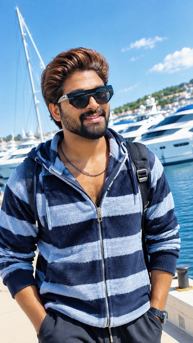 DEMI_GOD__BUNNY's tweet photo. Just vibes, sunshine &amp; a little bit of luxury ☀️🌊✨

@alluarjun 
#AlluArjun #AlluArjun𓃵  #RAAKA #AA22 https://t.co/bQk4PckBxl