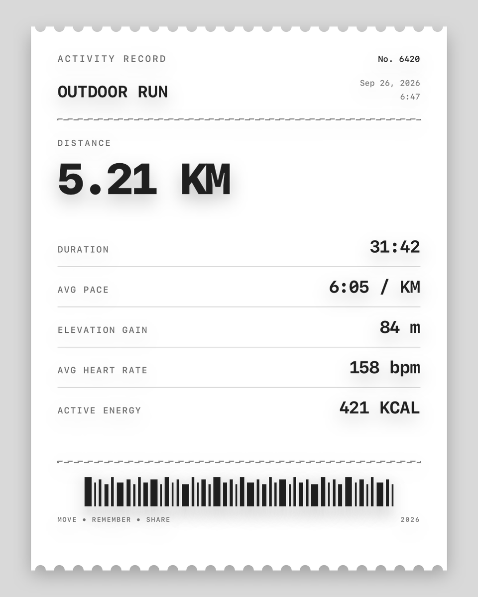 fitshare_app's tweet photo. Your run, printed. 🧾🏃
Same workout. Three different looks.
Thermal, Paper or Ink? https://t.co/RY6EhF7FWx
