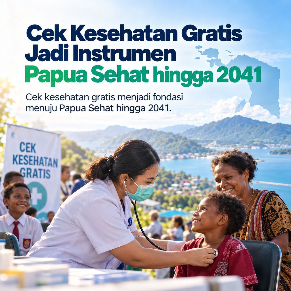 jivwong's tweet photo. Cegah Penyakit Sejak Dini Lewat Cek Medis Gratis Bagi Semua Masyarakat Papua #KesehatanMasyarakat https://t.co/bTcMO3MXet