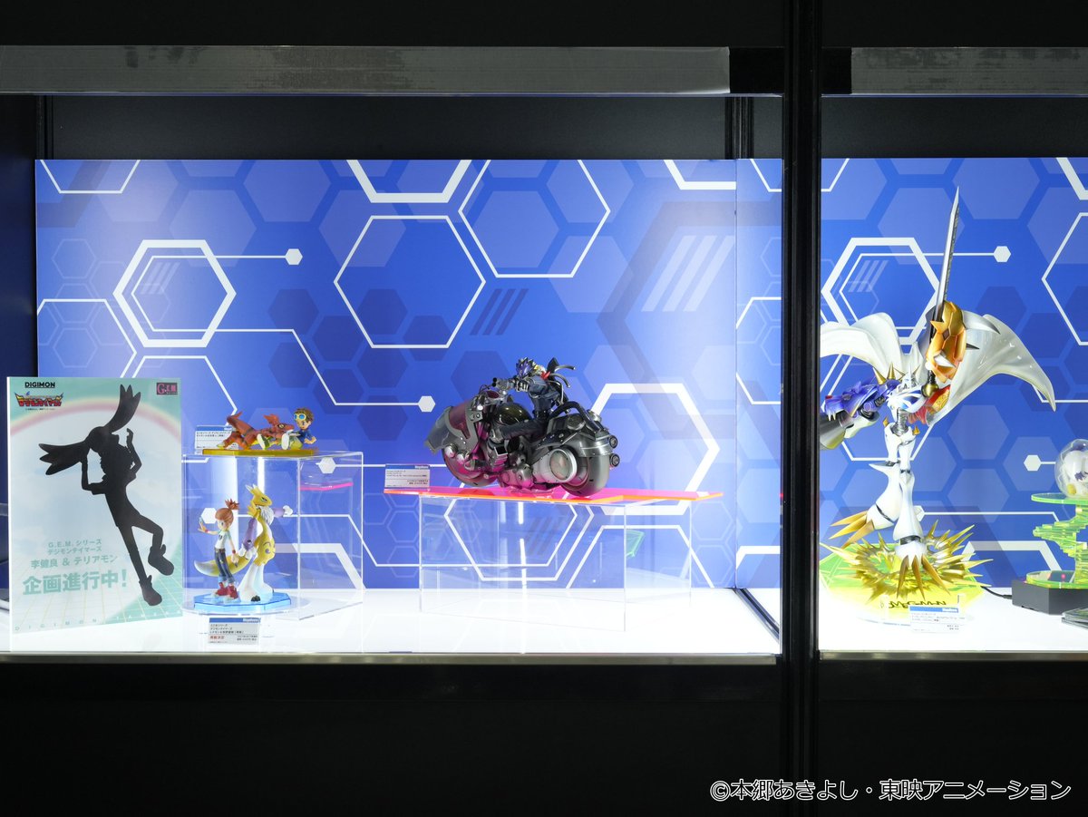 megahouse_tori's tweet photo. 【#メガホビEXPO2026】#速報
★商品化決定！☆
   G.E.M. デジモンテイマーズ
   李健良＆テリアモン

☆サンプル展示中！★
　G.E.M. デジモンアドベンチャー シリーズ

大迫力の展示をぜひ会場で！
続報をお楽しみにメガ🐣

＼メガホビEXPO開催中！／
📍:秋葉原UDX２階『AKIBA_SQUARE』
📅:9月26日(土)11:00～18:00
https://t.co/BIHqD1aT6o

#デジモン #digimon