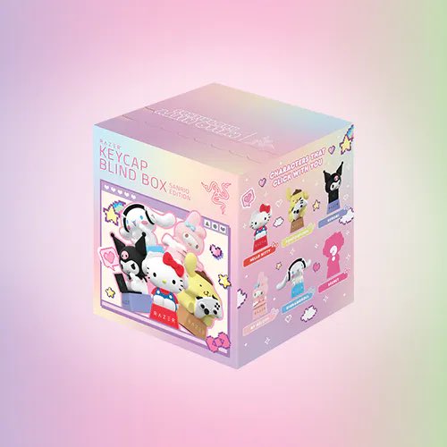 sanrio_fan_jp's tweet photo. 🌟💖【 海外グッズ情報 】💖🌟

ゲーミングデバイスブランド「Razer」から、サンリオキャラクターズの激カワキーキャップ「Razer Keycap Blind Box - Hello Kitty and Friends Edition」が登場！🎮メカニカルキーボード（MX軸）に対応しています✨

💖✨💖✨💖✨💖✨💖

🛍️【 ラインナップ（全6種）】
🎀 ハローキティ
☁️ シナモロール
🍮 ポムポムプリン
🌸 マイメロディ
🖤 クロミ
❓ シークレット（1/24の確率で当たるクロムメッキ仕様✨）

💖✨💖✨💖✨💖✨💖

🎁【 販売形態 】
💖 シングルボックス（1/6の確率で通常キャラがランダム）
📦 ホールセット（6個入りボックス）

PVCフィギュアデザインで細部までとってもハイクオリティ！デスク周りをサンリオキャラで埋め尽くしちゃおう！ゲーマー必見のコラボです👀🔥

#サンリオ #サンリオグッズ #Razer