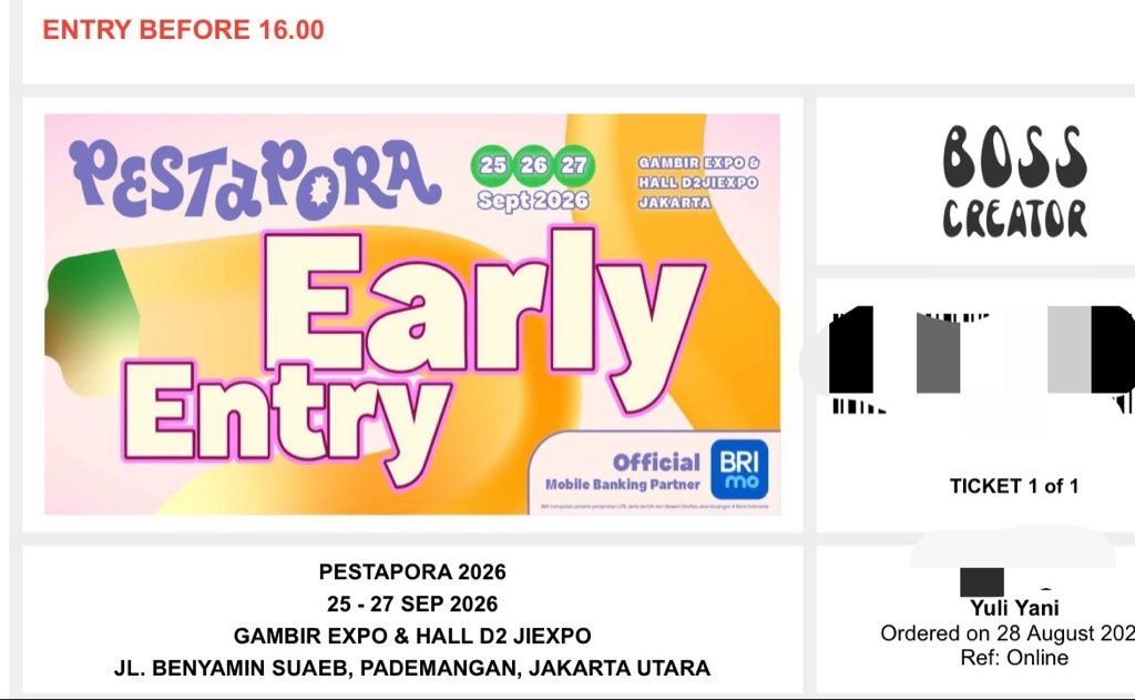 yaagitusih's tweet photo. tiket pribadi,  belum jadi wb. 
mau nonton tapi qodarullah nyokap masuk RS :( https://t.co/2cwRBcQyax