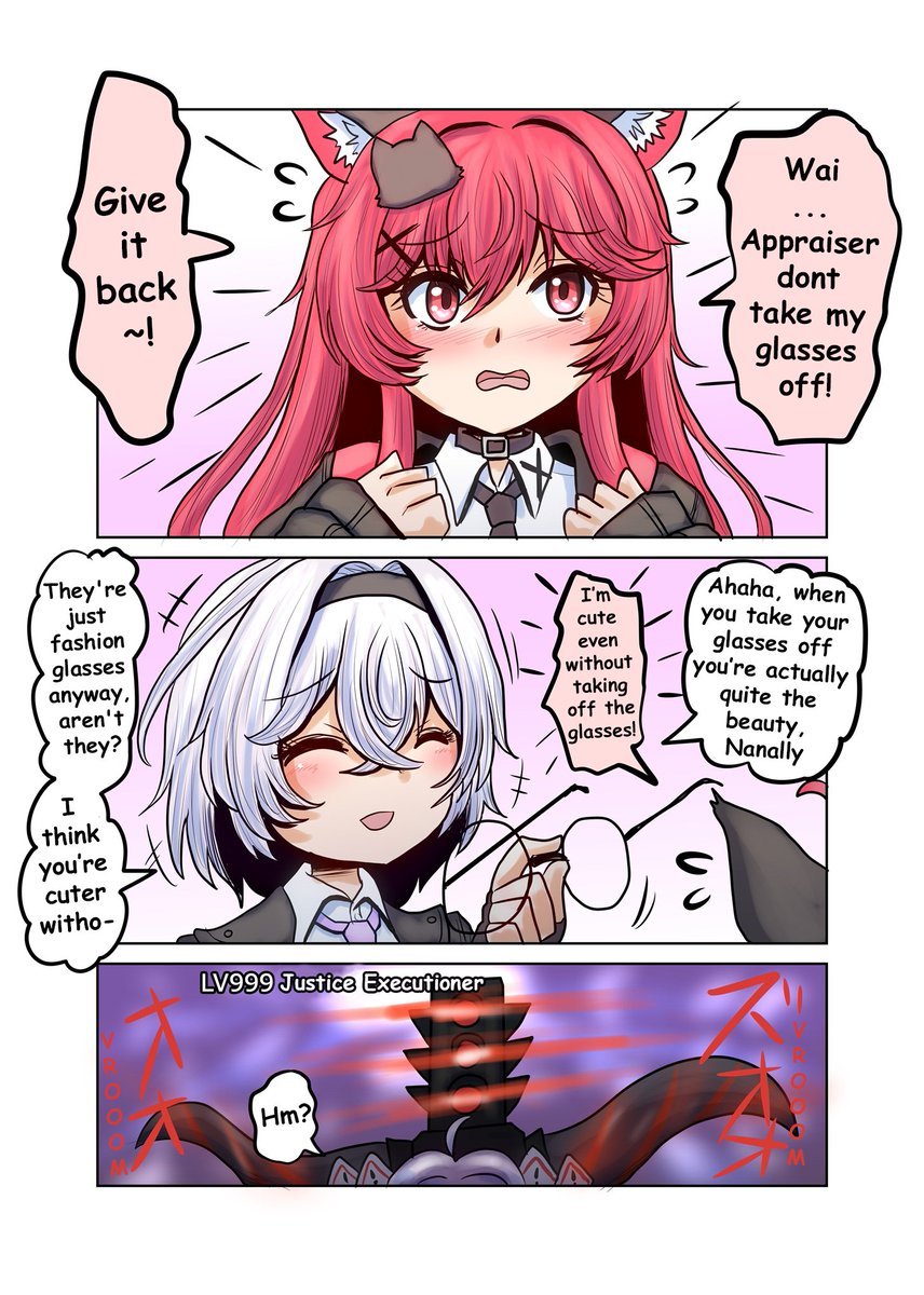 Mordfelt's tweet photo. @Shinkaisoku_JP Punishment must be passed to Appraiser www

[EN Translations]
Glasses

NTE Manga#12

Nanally and Appraiser the Guilty https://t.co/4suPmERAtv