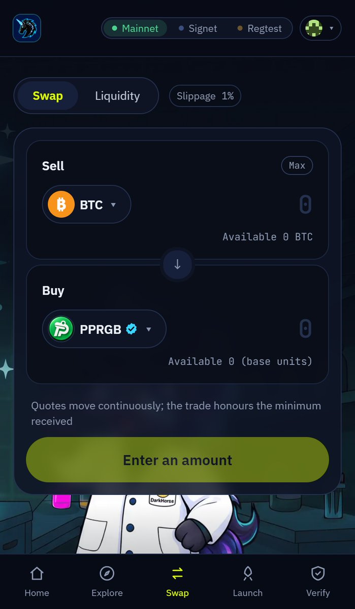 RGBHorse's tweet photo. Imagine swapping Bitcoin RGB assets as easily as swapping tokens on Uniswap.

What would you trade first? 👀 https://t.co/aQHnfm5z8g