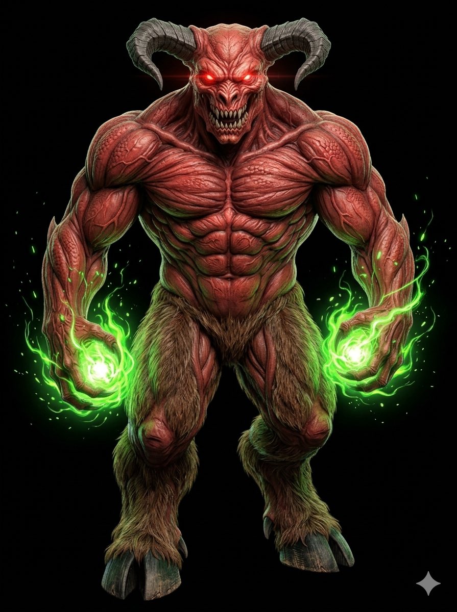 BandAI559312's tweet photo. Doom - Baron of Hell (Classic), img2img derivative #Doom #videogames #ai https://t.co/dgzSdP6YSl