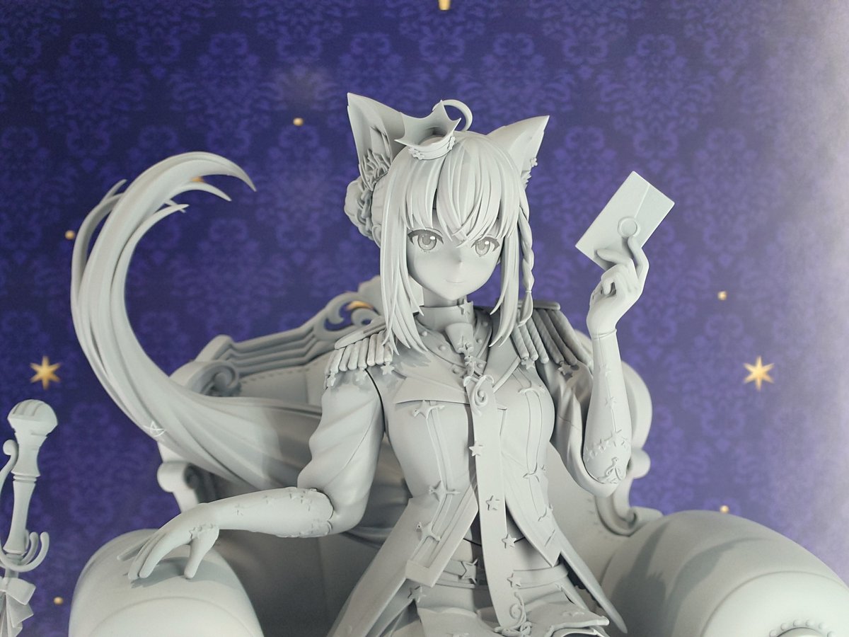 shirakamifubuki's tweet photo. ■ALTER / アルターより
「白上フブキ キング衣装 Ver.」

アルバムのイラストがスケールフィギュア化します！
#メガホビEXPO2026 にて原型お披露目中🌽

いつもの白上の表情で撮影し直すか
LAL!ROLEさんの描かれた表情かでご相談頂き
今回はアルバムからそのまま登場した
「凛々しい王の肖像を現実に👑」
こちらを意識させていただき現状のものとなりました。
皆さんのお手元にある1stアルバムと一緒に飾ってくださると嬉しいです🌽✨️

1stアルバム『FBKINGDOM “Blessing”』
✦https://t.co/iuwbx3Ks8l
#メガホビEXPO2026