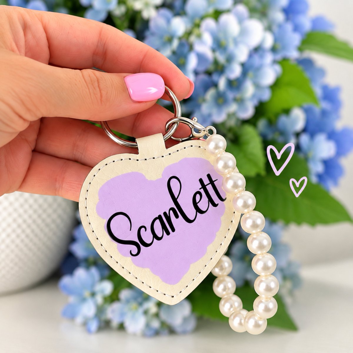 Simplevibeprint's tweet photo. Personalized Heart Keychain with Pearl Wristlet – Custom Name Bag Charm, Gift for Her
https://t.co/gP1oKbCltA

#PersonalizedKeychain #CustomKeychain #HeartKeychain #GiftForHer #PersonalizedGift #BagCharm https://t.co/TXF42B5snl