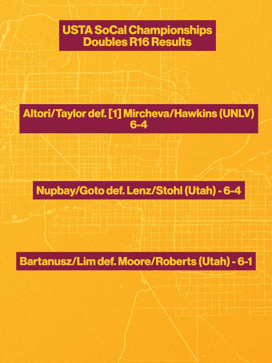 sundevilwtennis's tweet photo. Zlata and Sarang also made the round of 16 in singles! 

Doubles goes 3-0 for the second straight day 😈

#ForksUp /// #O2V https://t.co/4ggMb6ydJA