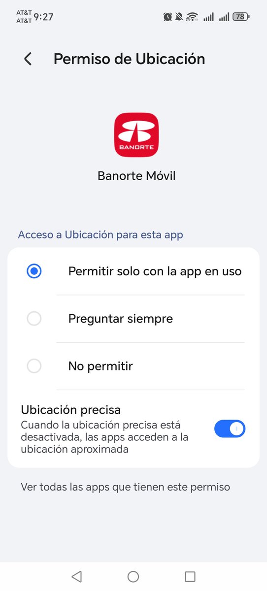 arturotinoco1's tweet photo. No me deja acceder a la aplicación. Me pide ubicación, le doy los permisos y aun así no me deja. ¿Hay un error en la aplicación? 
@Banorte_mx https://t.co/FwxIlXxg08