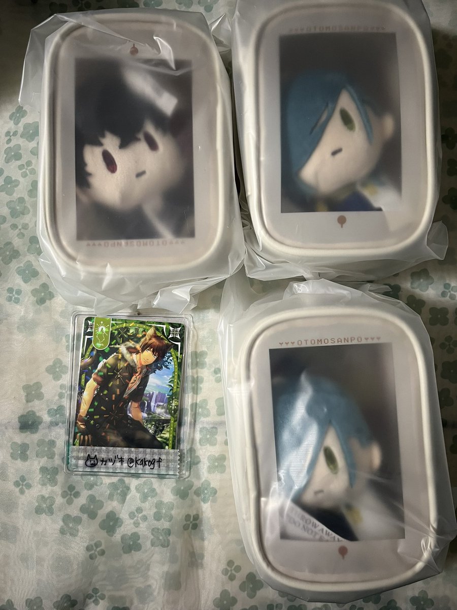 kakogf's tweet photo. 【交換】刀剣乱舞 フリューくじ 御伴散歩 ぽちくじ2

譲)A賞 肥前 青江2
求)A賞 鶴丸 B賞 雲生

袋井～浜松手渡し。郵送。
中身だけの交換。
難しいと思いますがよろしくお願いいたします。 https://t.co/tFyRRUNT5W