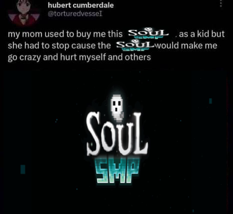 saturnsenti's tweet photo. me today #soulsmp https://t.co/c1YLxGJp5P