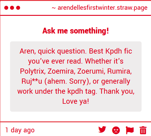 arendelles1stw's tweet photo. Oh god-I don't think I can pick a "best" fic because I love SO many and it's SO subjective! My FAVE fic in the fandom is "lonely lavender bones" by @yanniest_ , but like. There's also "I practice what I preach" by @this_sawyer &amp; "let me be a little less liminal" &amp; "milkweed" &amp; - https://t.co/8UFAYSW9kE