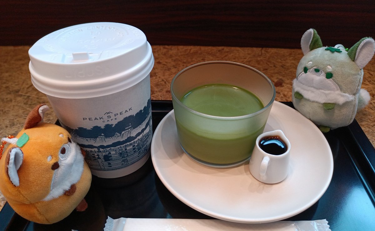 panache_tea's tweet photo. 会社の健康診断でした。
その場で簡単な結果教えてくれるとこだったんですけども、中性脂肪値高くなってるから気をつけましょうね、と言われ診察室出た先のサービスドリンクコーナーにお茶菓子が置いてあって「……罠か……？ 」と思うなど

そして甘い物を控えろと言われた矢先に抹茶プリンを食す https://t.co/m2HSLh4EDF