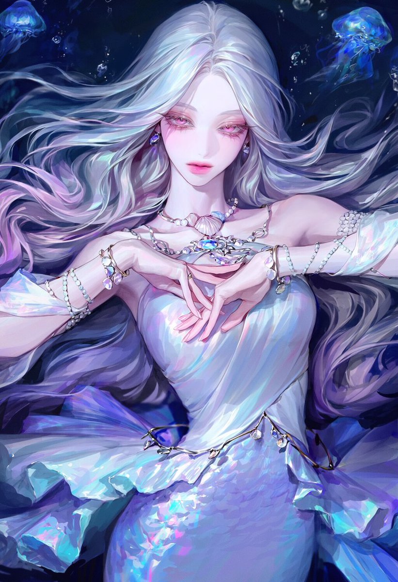 2_dam_e's tweet photo. 춤추는 인어공주 프롬공유

1.2::adult::, 1.3::cowboy shot::, 1.2::thigh up::, 1.3::dancer::, 1.2::underwater dance::, 1.2::flowing motion::, 1.1::arms outstretched::, 1.3::floating hair::, 1.3::hair flowing upward::, 1.2::weightless hair::, 1.2::hair drifting::, 1.1::hair swaying::, 1.2::serene expression::, 1.2::looking at viewer::, 1.3::mermaid dancer::, 1.3::bioluminescent fabric::, 1.2::deep blue and violet::, 1.2::scale pattern::, 1.3::translucent fabric::, 1.3::fabric floating::, 1.2::weightless clothing::, 1.2::jingling bracelets::, pearl jewelry, 1.1::shell accessories::, 1.3::fully submerged::, 1.3::endless deep water::, 1.2::abyss::, 1.2::surrounded by water::, 1.2::floating bubbles::, 1.3::glowing jellyfish::, 1.2::ambient glow::, 1.2::bioluminescent particles::, 1.2::shimmer::, 1.1::glowing::, cool color palette, cinematic lighting, depth of field, masterpiece, best quality, very aesthetic,