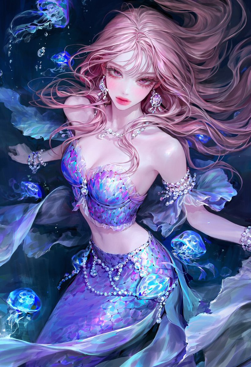 2_dam_e's tweet photo. 춤추는 인어공주 프롬공유

1.2::adult::, 1.3::cowboy shot::, 1.2::thigh up::, 1.3::dancer::, 1.2::underwater dance::, 1.2::flowing motion::, 1.1::arms outstretched::, 1.3::floating hair::, 1.3::hair flowing upward::, 1.2::weightless hair::, 1.2::hair drifting::, 1.1::hair swaying::, 1.2::serene expression::, 1.2::looking at viewer::, 1.3::mermaid dancer::, 1.3::bioluminescent fabric::, 1.2::deep blue and violet::, 1.2::scale pattern::, 1.3::translucent fabric::, 1.3::fabric floating::, 1.2::weightless clothing::, 1.2::jingling bracelets::, pearl jewelry, 1.1::shell accessories::, 1.3::fully submerged::, 1.3::endless deep water::, 1.2::abyss::, 1.2::surrounded by water::, 1.2::floating bubbles::, 1.3::glowing jellyfish::, 1.2::ambient glow::, 1.2::bioluminescent particles::, 1.2::shimmer::, 1.1::glowing::, cool color palette, cinematic lighting, depth of field, masterpiece, best quality, very aesthetic,