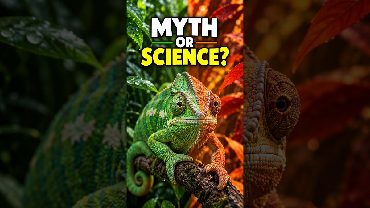 MythQuark's tweet photo. Chameleon skin is a mood board, not a photocopier. Color = signal + temperature + vibe.
https://t.co/2sCNQmEqzf
#ChameleonFacts #ColorScience #ReptileWorld #AnimalSignals #ScalyTruth #BioCamouflage #WildlifeMyths #HerpLife https://t.co/kjHqKqErY7