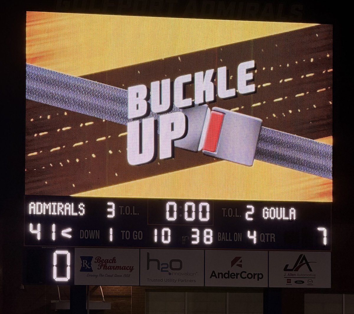 Gulfport_FB's tweet photo. Final Score in Gulfport
41 Admirals - Goula 7
#Hooyah | #OneGPT

Sponsored by Ellen Taylor- United Risk Insurance https://t.co/Yxq6BTwrqq