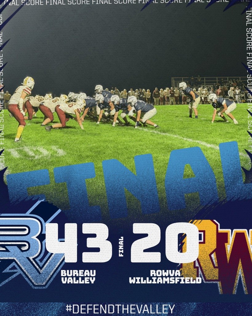 BVHS340's tweet photo. What a night under the lights at Storm Stadium! ⚡

Shoutout to our marching band, dance team, and cheer squad for bringing the energy and congrats to STORM football on a 43–20 win over RW!

THE VALLEY HAS BEEN RALLIED! 

#DefendTheVALLEY #Entry #FN5GL @tmobile @bvhs340 https://t.co/H2gJxLlxSs