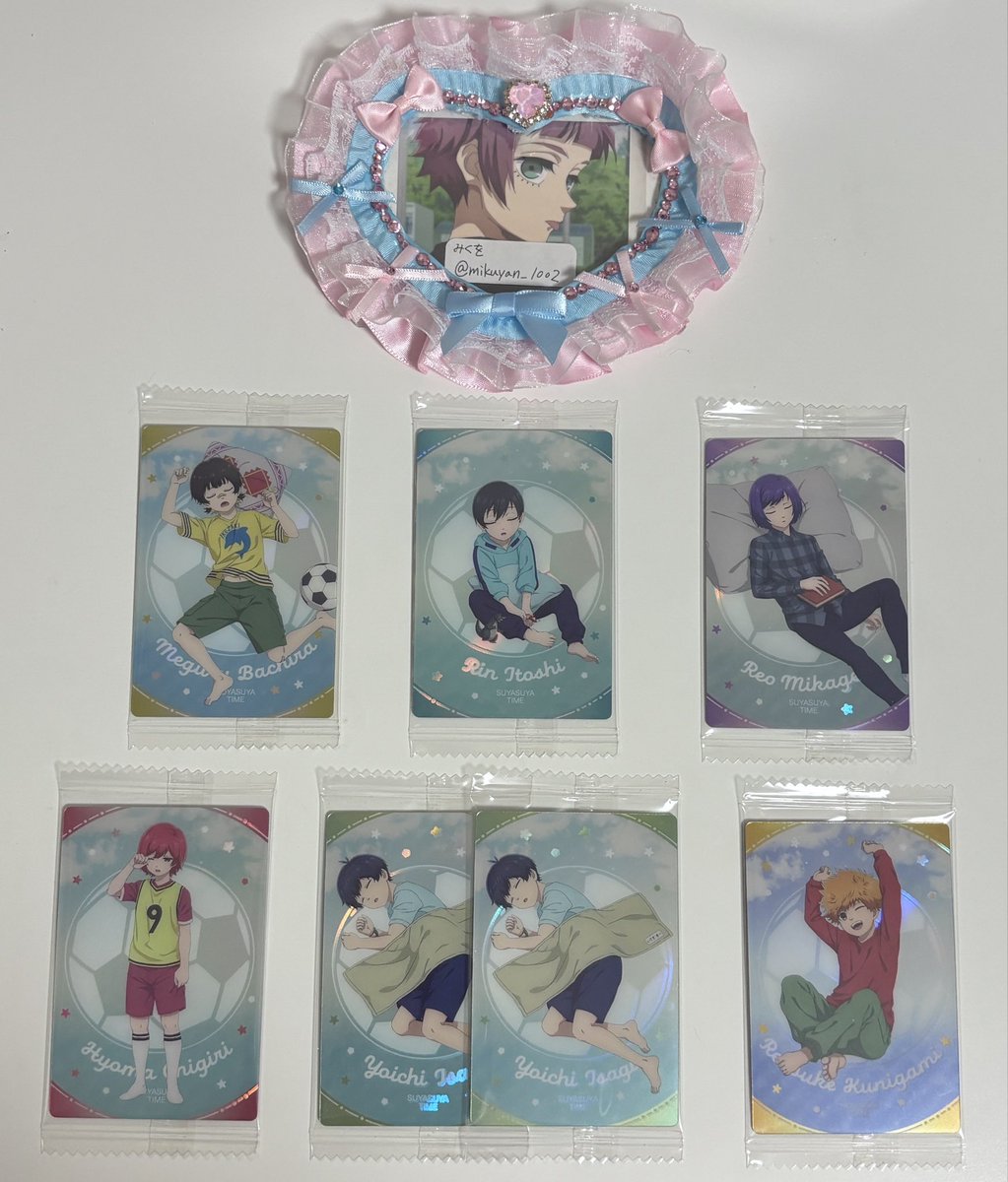 mikuyan_1002's tweet photo. 【交換/譲渡】 ブルーロック ウエハース6

譲）画像1～3枚目

求）冴>定価+送料

🍥郵送

お気軽にお声掛けください🙇🏻‍♀️ https://t.co/75UyPAidrS