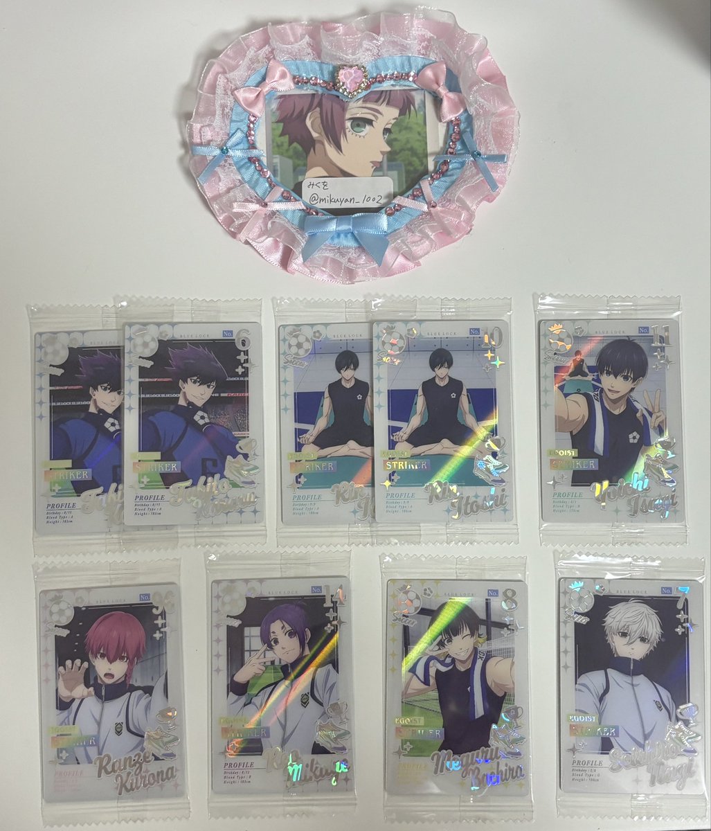 mikuyan_1002's tweet photo. 【交換/譲渡】 ブルーロック ウエハース6

譲）画像1～3枚目

求）冴>定価+送料

🍥郵送

お気軽にお声掛けください🙇🏻‍♀️ https://t.co/75UyPAidrS