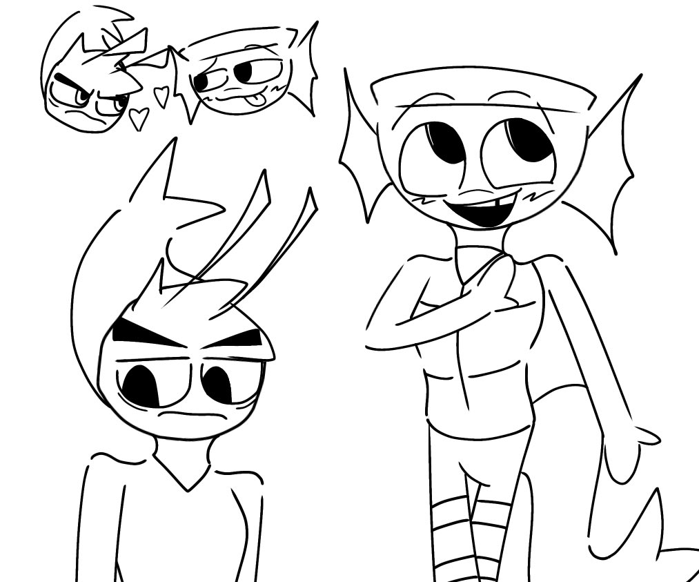DVJuices's tweet photo. me and my one friend came up with this idea, and i had to draw it, i had sm fun drawing looey for the first time! (also two side doodles) #dandysworldart #dandysworldfanart
#waxwell #looey #waxwellxlooey #ragebait #shrimpbowl #finn #shrimpo https://t.co/DTtjRp8OyE