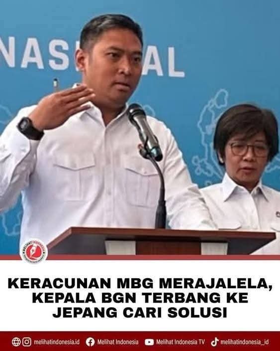 ike_hw71's tweet photo. PRABOWO bilang MBG kita lebih baik dari Jepang

SUDARYONO mau belajar MBG ke Jepang

OTAK SUDARYONO nyempil di SILIT

😵‍💫😵‍💫😵‍💫 https://t.co/buN1f7Q59W