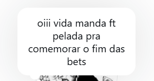 pingandosangue's tweet photo. oiii vida manda ft pelada pra comemorar o fim das bets https://t.co/dFp2Jsx2ud