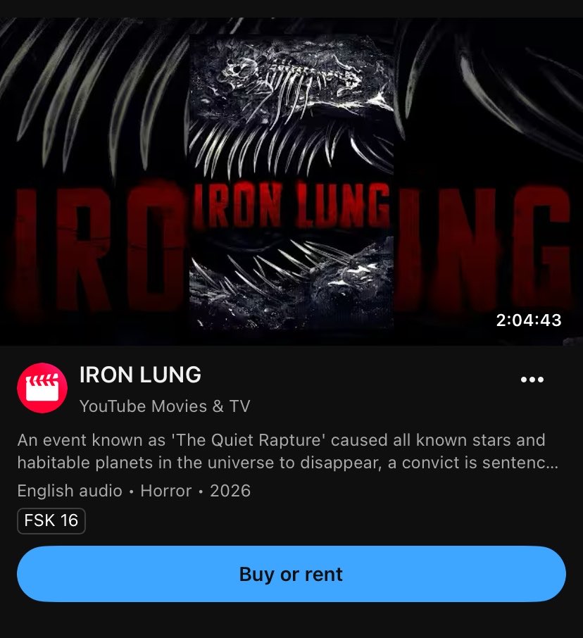fawntasiez's tweet photo. IRON LUNG IS FINALLY AVAILABLE IN GERMANY 😭😭😭😭 I HAVE REGAINED EYE SIGHT AND THE HAT MAN IS GONE what better thing to do at 5am directly after waking up than watching a convict go through The Horrors https://t.co/EUsKmKQ3ww
