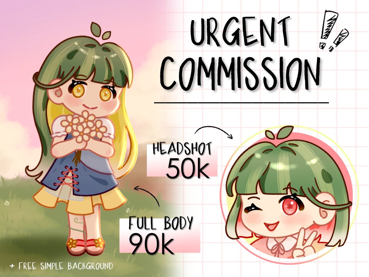 meiumeyi's tweet photo. [ please help rt/share! thank you🙇🏻‍♀️ ]

‼️URGENT COMMISSION‼️ (open for 5 slots)

halo! aku lagi butuh uang buat bawa anabul²ku ke vet :< feel free to dm me if u are interested atau buat tanya tanya! and kindly mention me after dm, thank you!🤍 https://t.co/m9f0DQzAuR