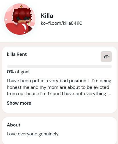 itzk1lla's tweet photo. Honestly I Never Wanted to get to this point but i need help more then ever rn. I'm in a constant battle with my situation Even Hopes And Prayers Are Enough Love Y'all Bro. <3  https://t.co/vt5ISvYBOq https://t.co/IfBSHtx162
