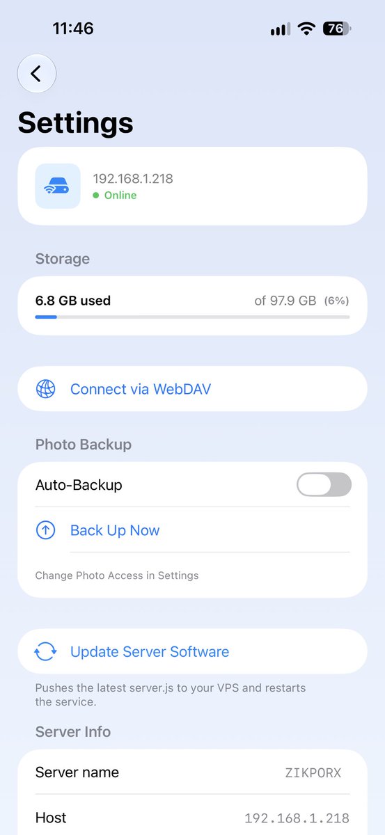 techtunerlife's tweet photo. Self-host your own cloud with Zikporx Cloud. ☁️🔐

Manage your Files, Photos, Documents, and Projects from your iPhone. 📲 

Take control of your own data. 🔐

Download on the App Store:
https://t.co/g3nS0QmPR2…

#Zikporx #ZikporxCloud #SelfHosted #PrivateCloud #VPS #Raspberrypi https://t.co/ixN9dhiwnr