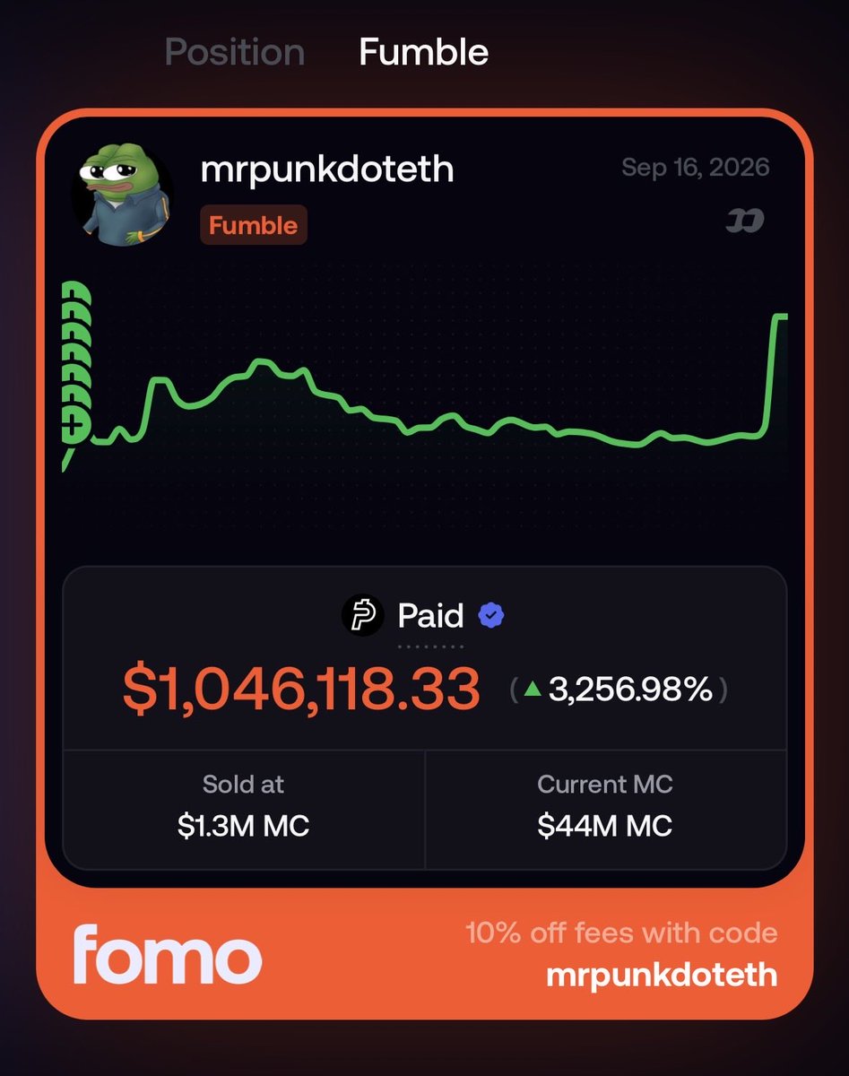 mrpunkdoteth's tweet photo. My first ever 7fig fumbles, and yes, it hurts $PAID https://t.co/ZCxjhE8sAU
