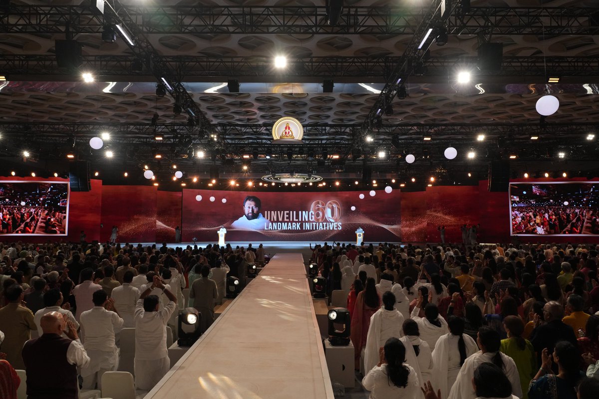 SRMDharampur's tweet photo. How does an Enlightened Master celebrate His birthday?

By giving back to the world.

60 landmark initiatives.
30 for selfless service. 30 for spiritual growth.
From healthcare, education, women and animal welfare to new ashrams, spiritual centres and initiatives taking timeless wisdom across the world.

Launched on Pujya Gurudevshri Rakeshji’s 60th birth anniversary, each initiative is an expression of a life devoted to serving, inspiring and awakening others.

#HappyBirthdayGurudevRakeshji #AhoGurudev60 #ShrimadRajchandraMissionDharampur