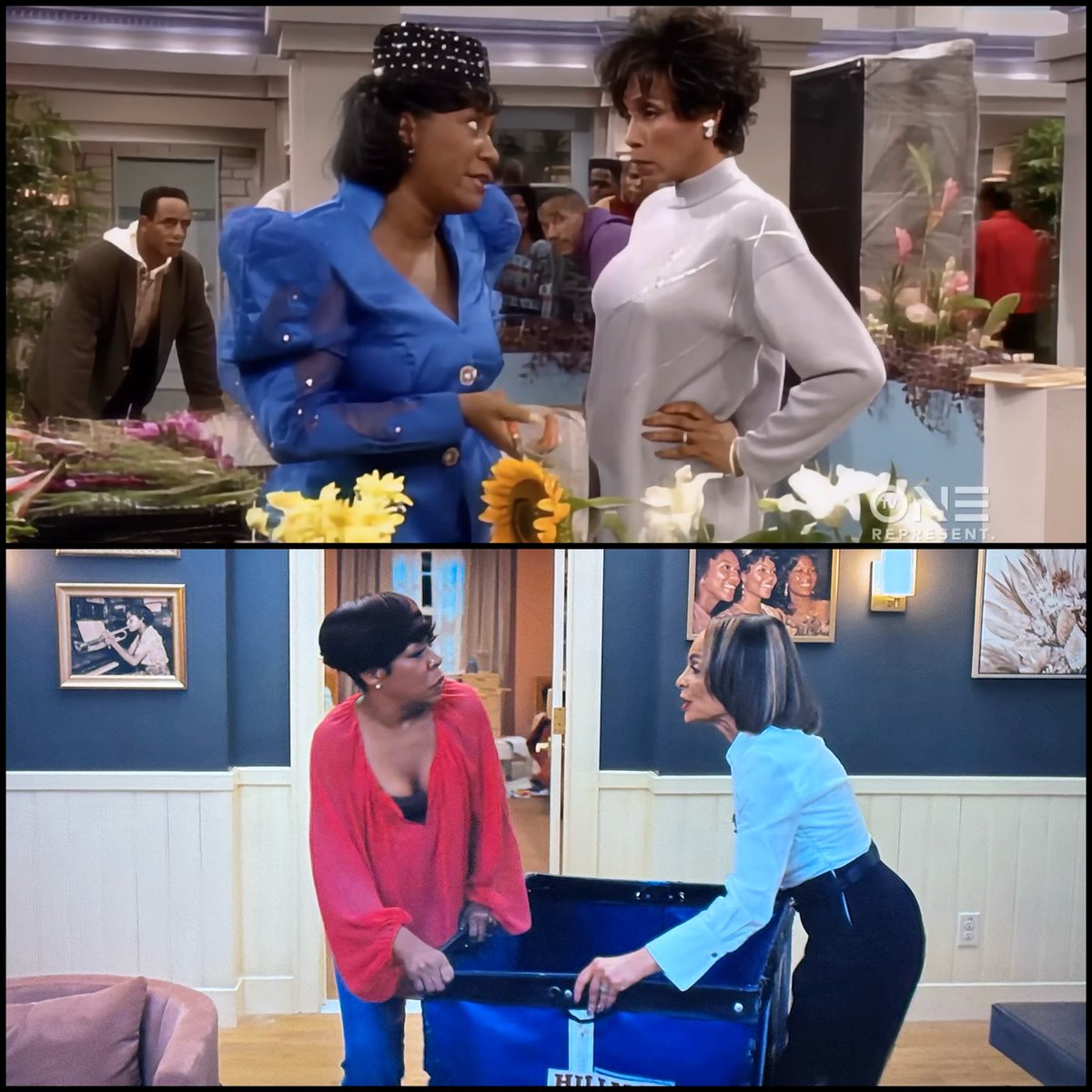 CharleyBravoJr's tweet photo. The rivalry lives on. Remixed but it continues. I’m here for it! #ADifferentWorld https://t.co/ZoSTLSqO6M