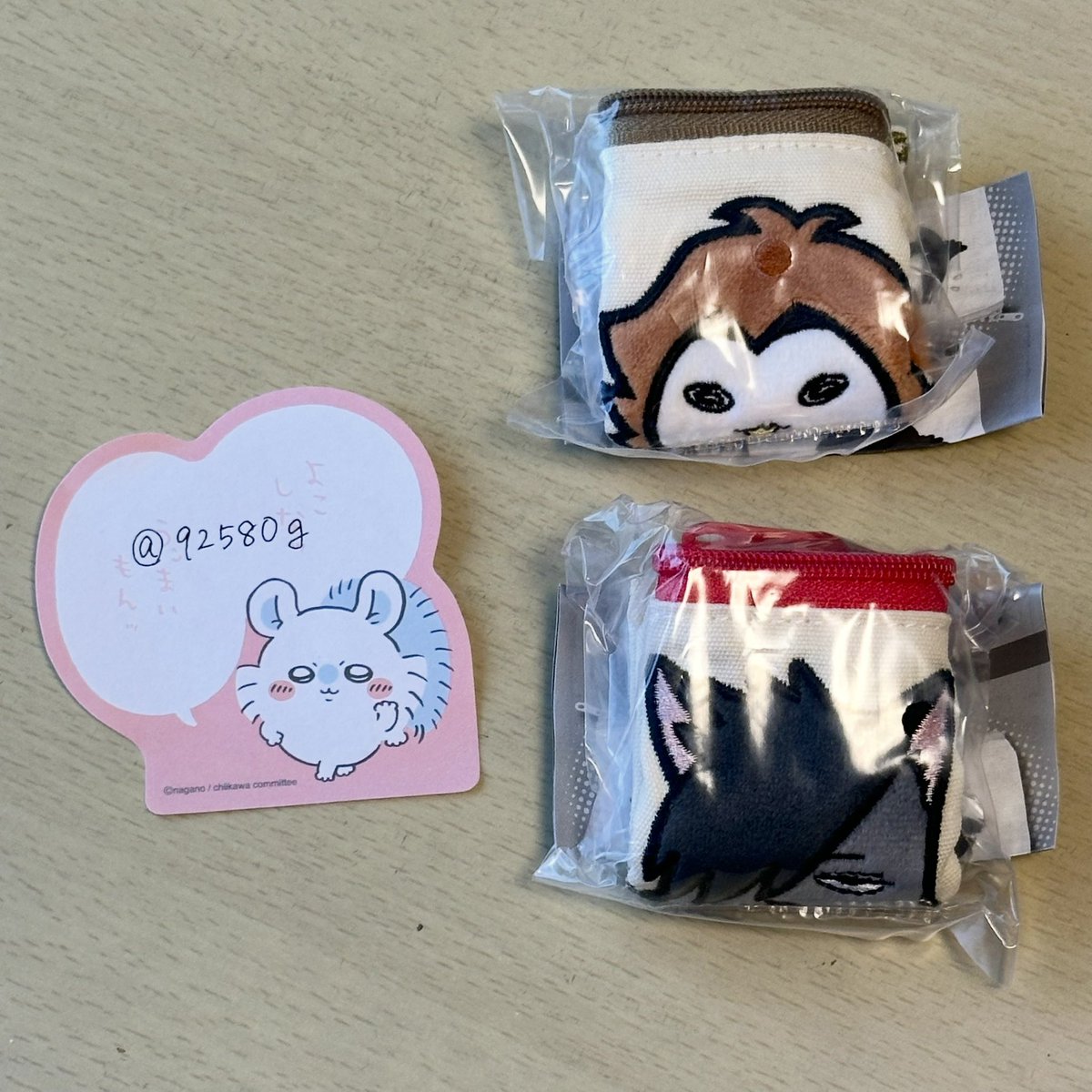 92580g's tweet photo. ハイキュー アニマルマスコット あっぷりけポーチ 交換

譲 ▷ クロオネコ  アカアシフクロウ

求 ▷ ヒナガラス  ボクトフクロウ

郵送のみ📮
検索からでもお気軽にお声掛けお願いいたします🙇🏻‍♀️ https://t.co/UJSLRaoeeN