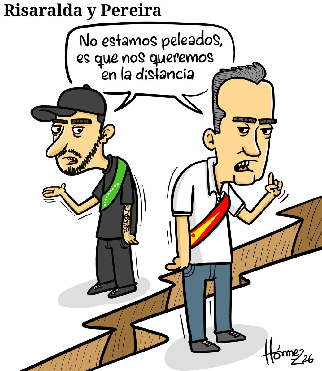 lapatriacom's tweet photo. #CaricaturaLP Gobernador de Risaralda y alcalde de Pereira, distanciados, por @HomezVill 

Más caricaturas en https://t.co/pAgAP0bWqN https://t.co/hdX5vjDeww