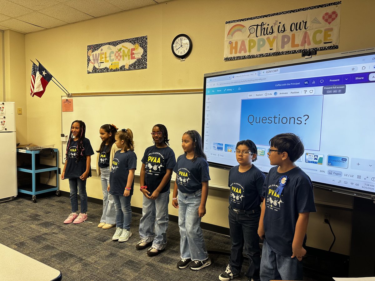 ReesStars's tweet photo. ☕ Thank you to everyone who joined us for Coffee with the Principal &amp; stayed for a school tour today! It was a great success!

🌟 Special shoutout to our Rees PVAA Student Ambassadors for doing an AMAZING job! We can’t wait to see you next month!
#ReesPVAA #AliefISD https://t.co/HPBuum4iPm