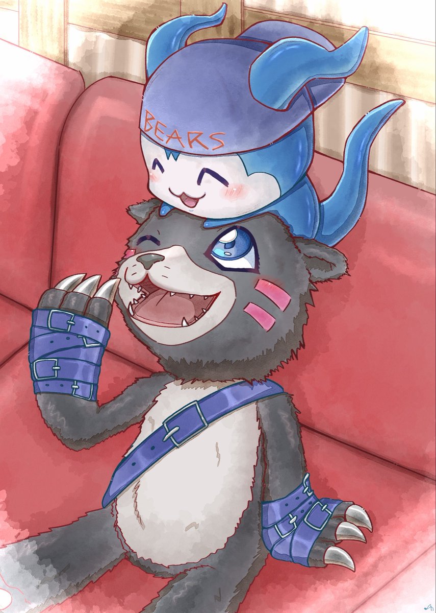 Areia_vt's tweet photo. Digimon comm i drew! #digimon #DigimonArt #デジモン https://t.co/HlCV7vqeF5